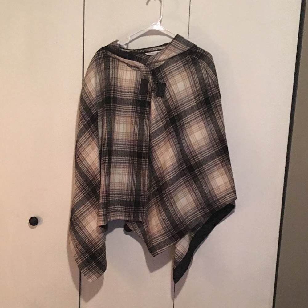 Awesome plaid poncho
